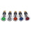 (Yellow) 12V 12mm led dashboard dash warning indicator signal light lamp 2