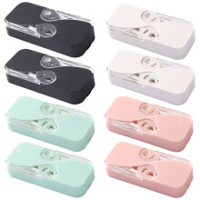 Dental Floss Dispenser Automatic Refillable Floss Case Floss Pick Holder Floss Organizer 0.5Ft Pack Of 2 8 Colors
