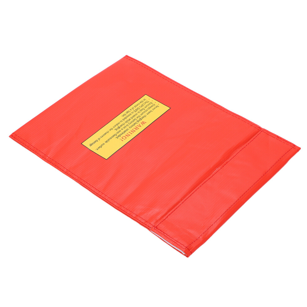 Lipo Battery Safe Guard Bag Fireproof 23X30cm For Aircraft Batteries Red 4621377135407