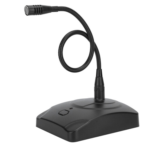 Cardioid Condenser Microphone, Programmable Switch with LED Indicator, Foam Windscreen Included, Wide Dynamic Range, Ideal for Desktop Applications,