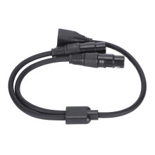 Professional Stage Lighting Instrument Cable for Moving Head Light Par Spotlight, Dual XLR Female to RJ45 Adapter with Double Shielded Design