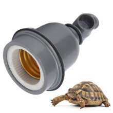 Ceramic Infrared Heat Lamp Socket 220‑240V Gray for Poultry Livestock