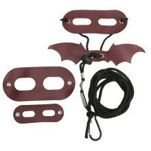 Adjustable Leather Reptile Harness & Traction Rope for Lizards, Guinea Pigs, Ferrets, Hamsters