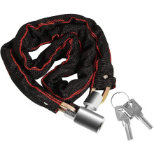 Bicycle Lock 7.2mm Diameter Security Chain Lock 65cm Black Outdoor Bike Lock