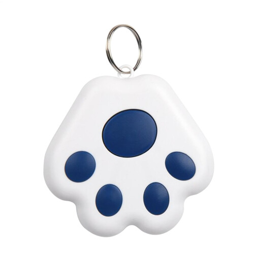 Pet Tracker Waterproof Cat Claw Shape No Monthly Fee App Locator Dark Blue