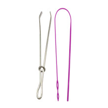 Enhebrador de cordón para accesorios de costura, ligero y portátil, diseño fácil de usar, liso y resistente a la corrosión, orificios de varios