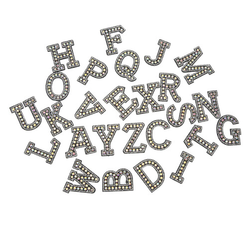 26pcs Letter Patches Set, Clear Pattern, Neat Edges for DIY Sewing