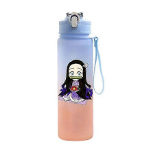 (camel) Anime Demon Slayer 750ML Water Bottle Anime Cartoon Large Capacity Drinking Cup Portable Outdoor Sports Water Cup Children Gift!ZZ45