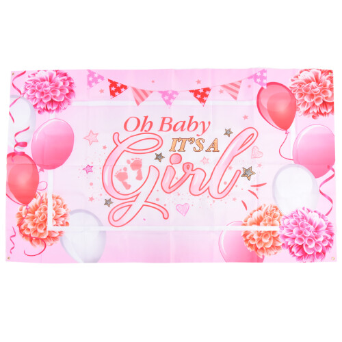 Φόντο Φωτογραφικού Θαλάμου για Baby Shower, Πανό για Baby Shower με Τεχνολογία Ψηφιακής