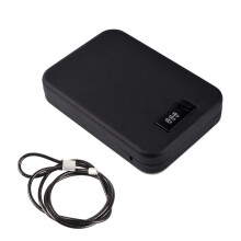Cofre para armas com bolsa para carro, material sólido e durável, caixa de segurança portátil para pistola com código de três dígitos