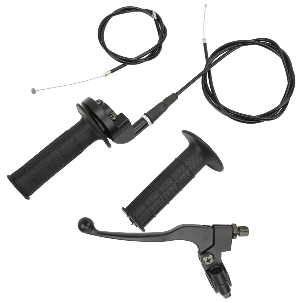 7/8In Matte Dirt Bike Throttle & Brake Handle Cable Kit 50Cc-250Cc Black 7891377144991