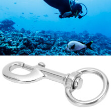 Marine Grade 316 Stainless Steel Whirl Eye Snap Hook Rustproof 50mm Docking