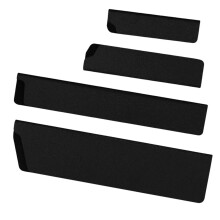 WearResistant Kitchen Knife Covers 4Pack Flocking Cloth Lined ABS Material Protectors For Household And Camping Use