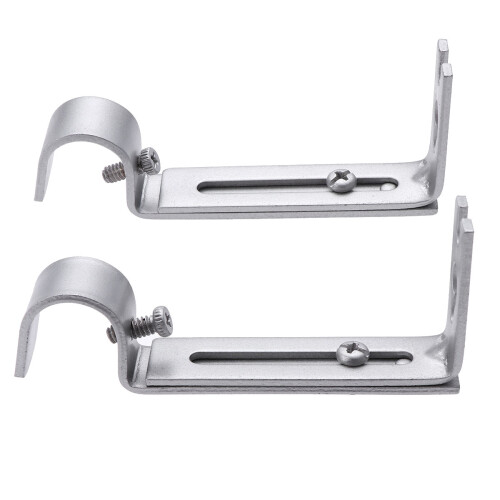 2 Pcs Extending Curtain Rod Bracket Wonderful Holder 2