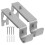 2 Pcs Extending Curtain Rod Bracket Wonderful Holder 8