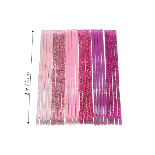 144 Pcs Glitter Clip Bobby Hairpins Practical Accessories 2