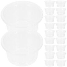 20 stk. kompakte reptilien-schälchen transparent für futter & wasser