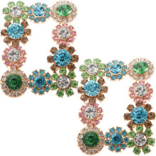 2Pcs Bridal Shoe Decors Crystal Buckles Shiny Assorted Color Clip