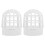 2Pcs PVC Rain Gutter Guard White Round Mesh Filter Easy Install 10