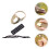 1 set professional archery brass finger ring, wear-resistant 5