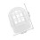 2Pcs PVC Rain Gutter Guard White Round Mesh Filter Easy Install 2