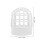 2Pcs PVC Rain Gutter Guard White Round Mesh Filter Easy Install 3