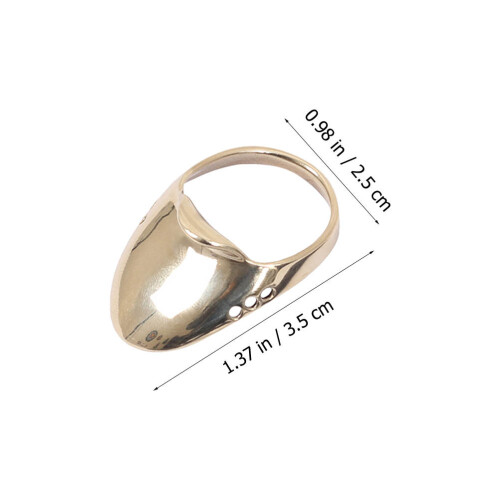 1 set professional archery brass finger ring, wear-resistant 1