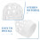 2Pcs PVC Rain Gutter Guard White Round Mesh Filter Easy Install 7