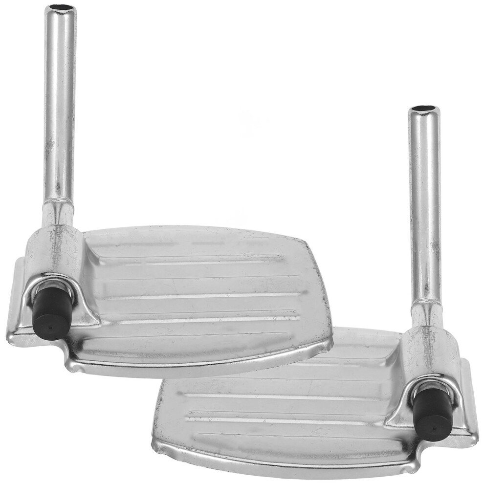 Aboofan 2Pcs Wheelchair Footrest Metal Universal Broken Leg Elderly