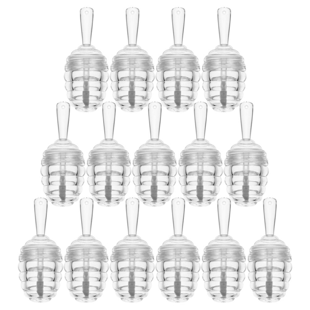 Aboofan 15Pcs Honey Pots Shaped Lip Gloss Tubes Clear Containers