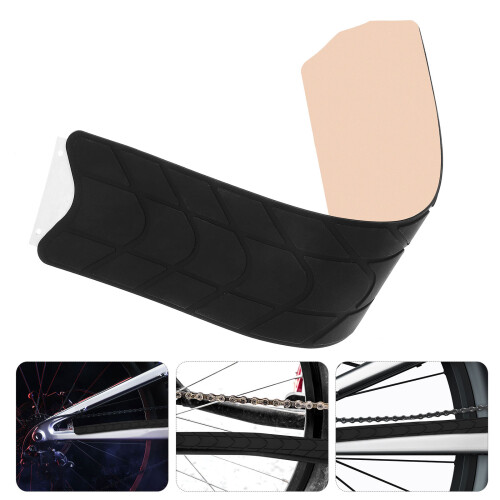 Black Silicone Bike Frame Sticker Protective Guard 2