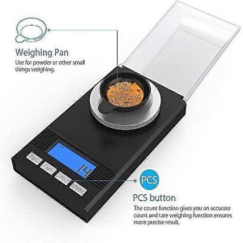 50g / 0.001g Milligram Scale, Fine Scale, Mg Scale, Milligram1pcs 1