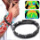 (Black Gray) Humanic+pro Maxhematie Beaded Bracelets,humanic Maxhematie Beaded Bracelets,titaniumion Therapy Bangle 1