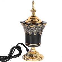 Electric Incense Burner Frankincense Incense Holder Vintage Arabic Censer Burner Home Office Yoga Spa Ornament EU Plug