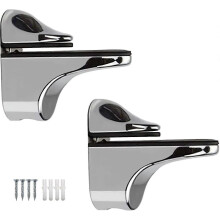 2-Part Adjustable Glass Shelf Bracket, Support for 5-20mm Thick Wood/Glass Shelves
