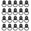 (A)20pcs Metal D Shape Pull Hook Tie Down Anchors Ring For Car Truck Trailers Rv 5