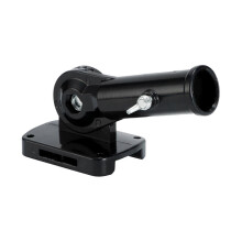 (multi, light pole black) Flag Pole Holder Strong Heavy Duty Flag Pole Mount For House Outdoor Outside Wall White