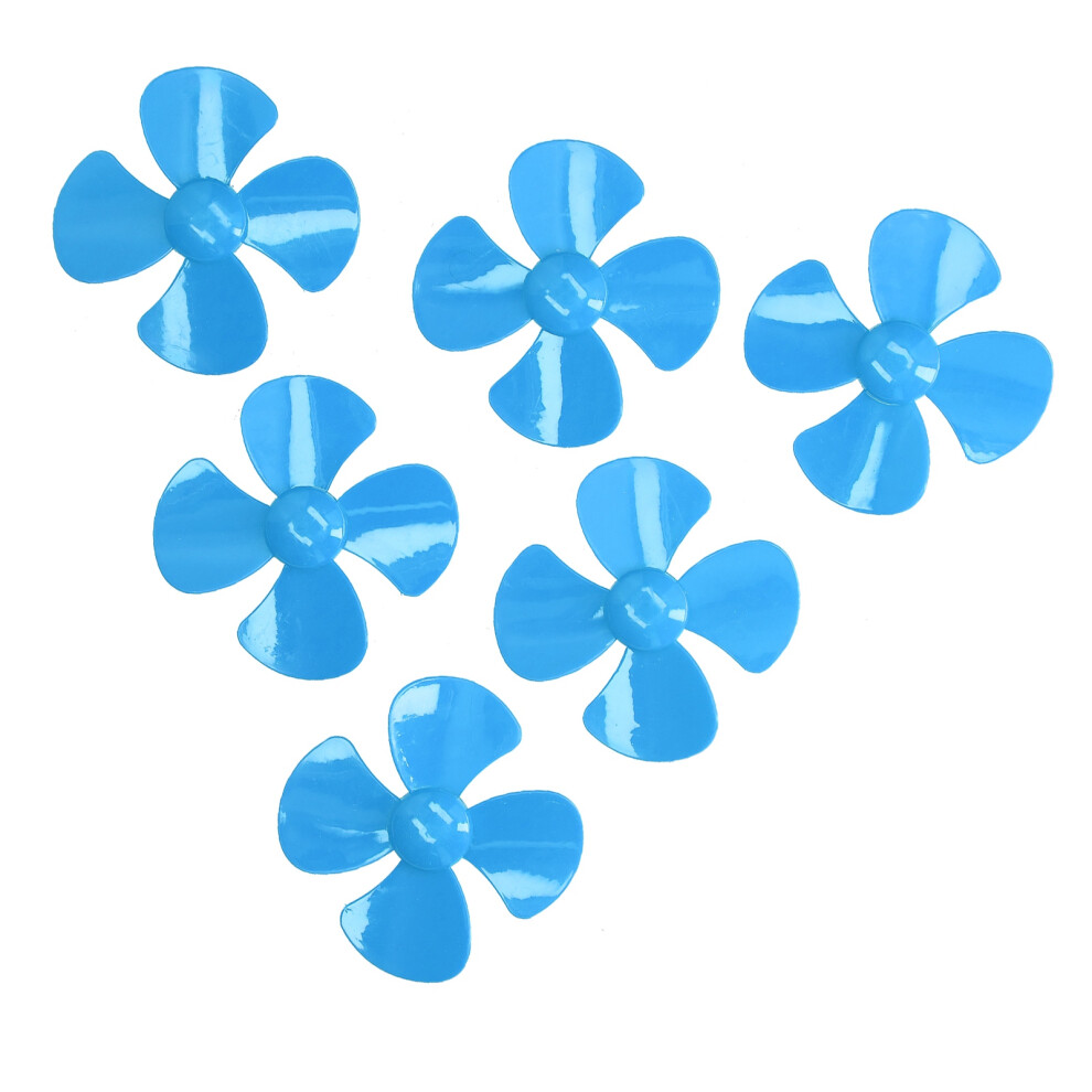 60Mm 4-Blade Plastic Boat Propeller With 2Mm Hole, Blue, Model Xr-147 8481377149394