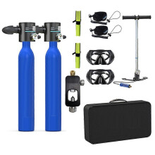 (Blue) Scuba-Diving Air-tank Kit Multipurpose Diving Equipment Kits Diving Accessories