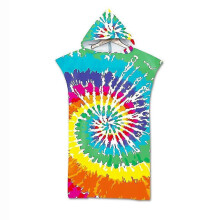 (C) Beach Quick Drying Cape Towel For Adults Microfiber Bath Towel Bathrobe Swimming Towel With Hooded