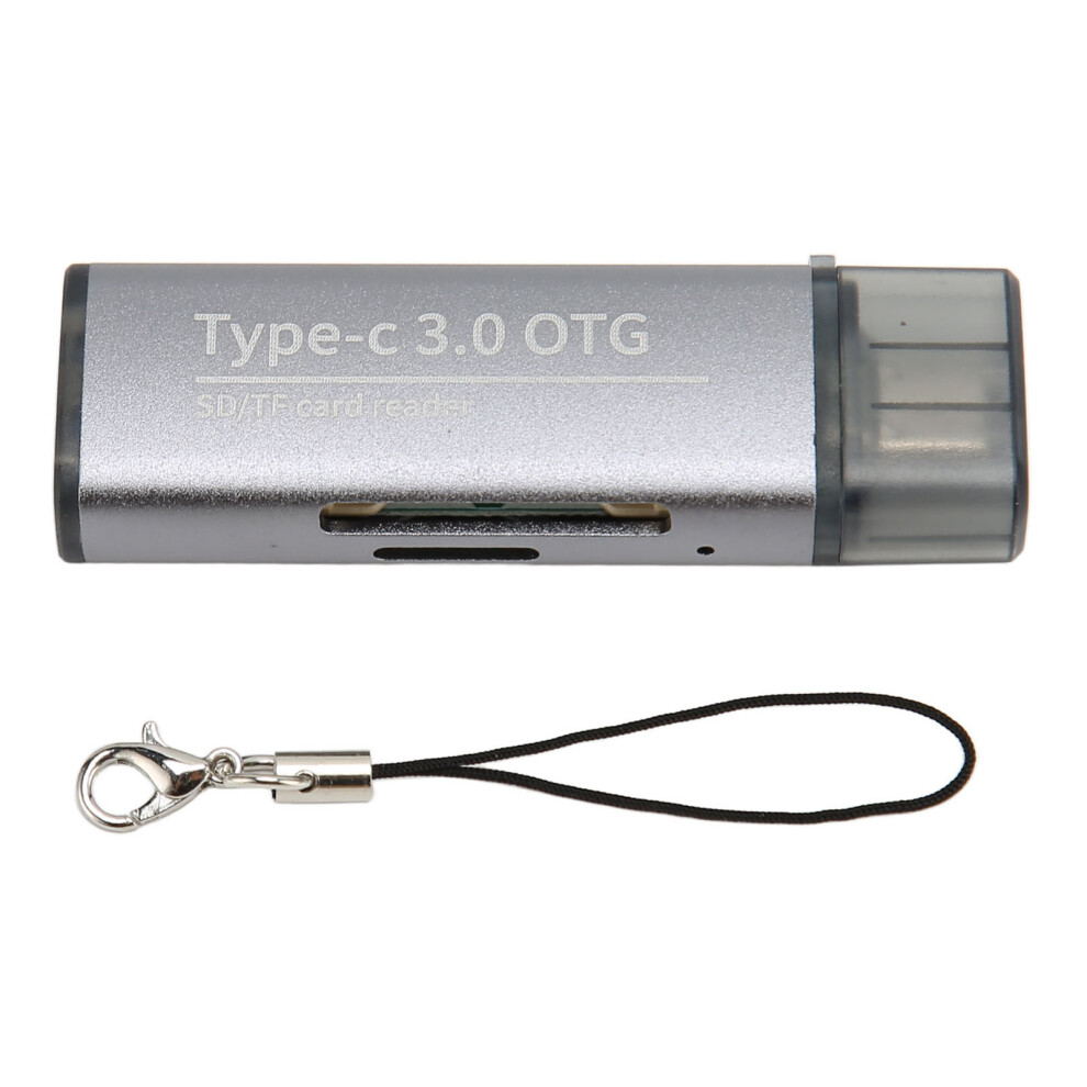 Memory Card Reader, Dual Card Slots Aluminum Alloy Case Fast File Transfer For Laptops Phones 9176269485467