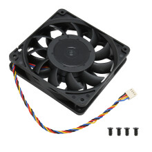 Ultraslanke, stille koelventilator, 12V 120mm met dubbele kogellagers voor eenvoudige installatie in kleine pc-behuizingen, hoge luchtstroom,