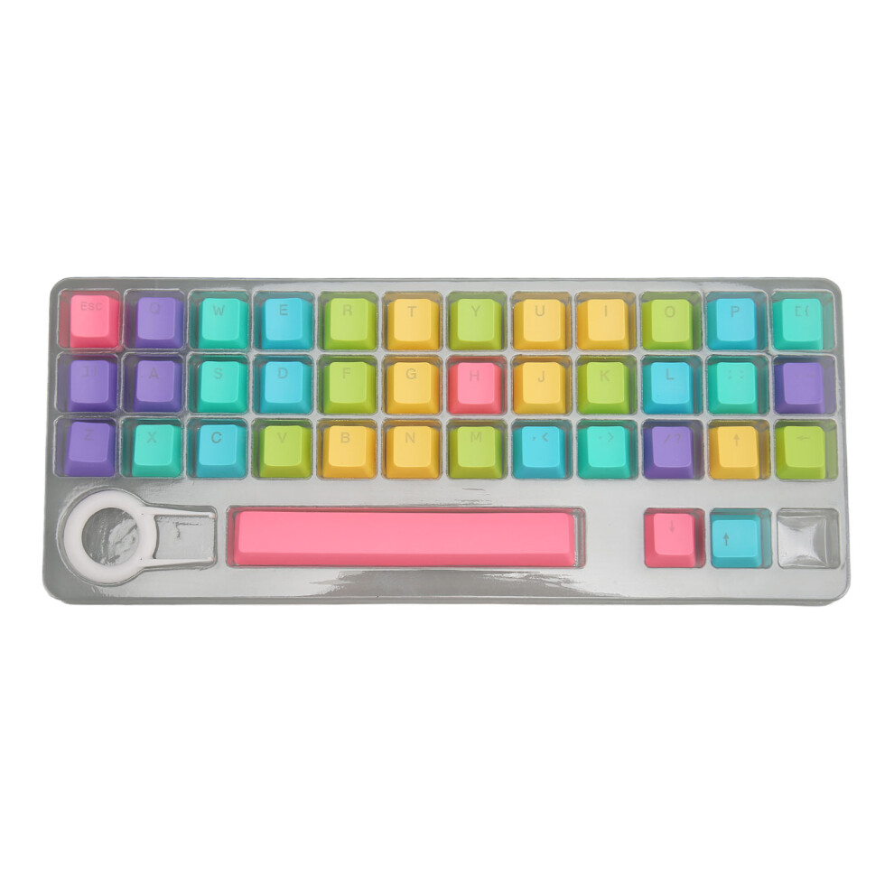 Rainbow Keycaps Set With Pet Material, Diy Keycaps Kit Featuring Keycap Puller Tool And Dye Sublimation Pbt Keycaps For Customized Mechanical 9482828863837
