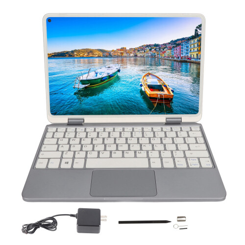 Touchpad Keyboard Case For iPad Air Folding Function Backlight Keyboard With Automatic Sleep Aluminum Alloy Case Rotatable Design Silver