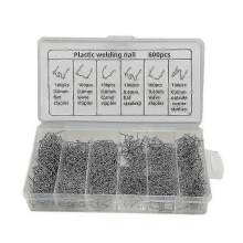 (1200pcs) 600/1200pcs Plastic Repair Machine Welding Hot Stapler Bumper Fender Welder Staples Kit