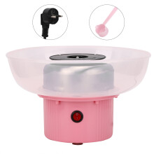 Pink Cotton Candy Wonder, Commercial-Grade Floss Maker for Rapid Production, Temp Control for Customized Flavors, Detachable Design for Effortless