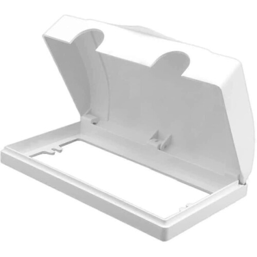 Th Double Socket Protector Cover Waterproof Electric Plug Socket Cover Baby Safety Boxwhite1pcs