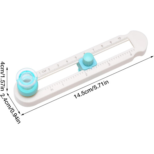 Circle Cutter for Crafts with Clear Scale, Adjustable Paper Circle Cutting Tool for Precise Cuts 2