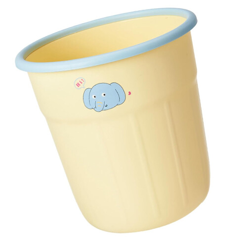 White Round Waste Bin  Capacity For Home Office Kitchen Bathroom Space Saving Design 2