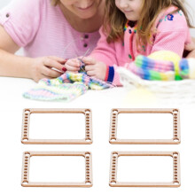 4pcs Wooden Mini Weaving Looms Kit for DIY Knitting & Crafts